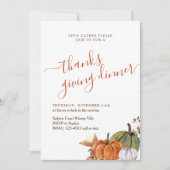 Minimalistisches Arch-Foto dank Dinner Einladung (Vorderseite)