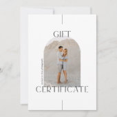 Minimalistisches Arch-Foto-Geschenkgutschein (Vorderseite)