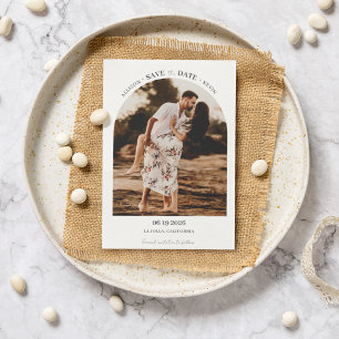 Minimalistisches Arch Foto Moderne Hochzeit Save The Date