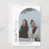 Minimalistisches Arch-Foto wird mein...card Einladung (Vorderseite)