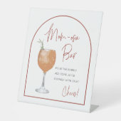 Minimalistisches Arch Momosa Bar Baby Duschtisch S Sockelschild (Vorderseite)