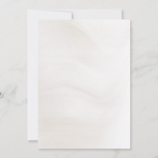 Minimalistisches Arch & Script-Hochzeitsszenario-F Save The Date (Rückseite)