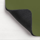 Minimalistisches Armee-Grün-Mauspad mit elegantem  Mousepad (Ecke)