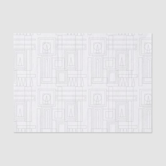 Minimalistisches Art-Deco-Musterpapier Seidenpapier (Vorderseite)