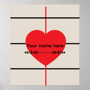 Minimalistisches ästhetisches Design – Inspirieren Poster