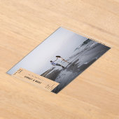 Minimalistisches Avant Garde Foto Hochzeit speiche Acryleinladungen (Ablage )