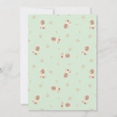 Minimalistisches Baby-Baby-Duschbad Einladung (Rückseite)