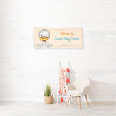 Minimalistisches Baby Duck Gender Neutral Baby Duw Banner (Insitu)