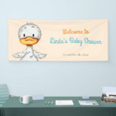 Minimalistisches Baby Duck Gender Neutral Baby Duw Banner (Messe)