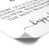 Minimalistisches Baby Dusche Schnuller Jagdspiel S Poster (Ecke)