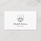 Minimalistisches Baby-Handlogo - Birth Doula, Heba Visitenkarte (Vorderseite)