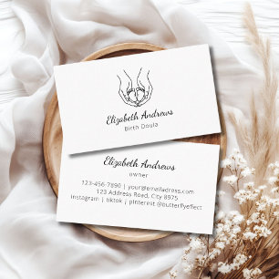 Minimalistisches Baby-Handlogo - Birth Doula, Heba Visitenkarte