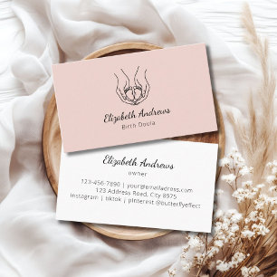 Minimalistisches Baby-Handlogo - Birth Doula, Heba Visitenkarte