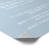 Minimalistisches Baby Shower Time Kapselstation-Ze Poster (Ecke)