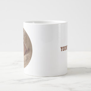 Minimalistisches Babyfoto mit Text Individuelles Jumbo-Tasse