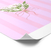 "Minimalistisches Baby's Breath Bouquet Poster' Poster (Ecke)