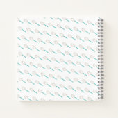 Minimalistisches Baker Whisky Rezept Kochbuch Notizblock (Rückseite)