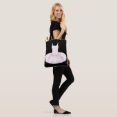 Minimalistisches Ballett Tutu Rosa und Schwarz Tasche (Am Model)