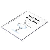 Minimalistisches Balletttänzer Seele Zitat Kunst Notizblock (Linke Seite)