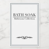 Minimalistisches Bath Soak Label-Set Lebensmitteletikett (Einzelnes Label)