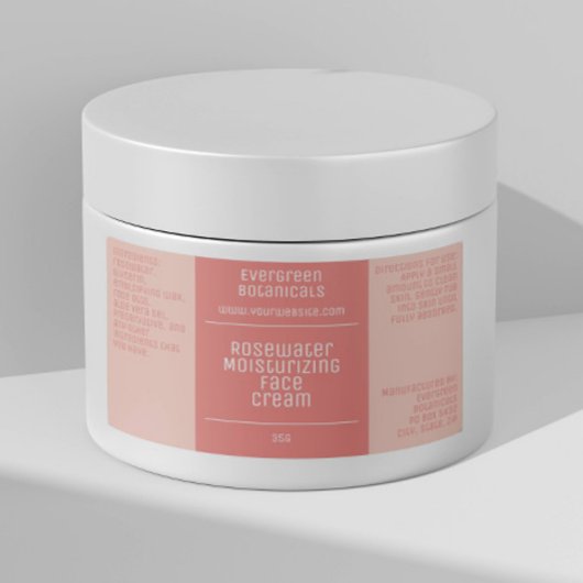 Minimalistisches Beauty-Label - staubige Rose Etiketten