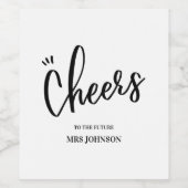 Minimalistisches Beifall für das künftige MRS-Brau Weinetikett (Einzelnes Label)