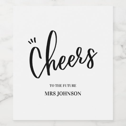 Minimalistisches Beifall für das künftige MRS-Brau Weinetikett (Einzelnes Label)