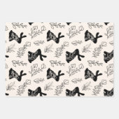 Minimalistisches Beige Ostergebäck & Egg Set 3 Geschenkpapier Set (Vorderseite 3)