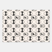 Minimalistisches Beige Ostergebäck & Egg Set 3 Geschenkpapier Set (Vorderseite)