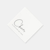 Minimalistisches Beileid für die Zukunft Frau Brau Serviette (Ecke)