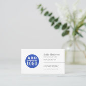 Minimalistisches benutzerdefiniertes Add-Logo Mode Visitenkarte (Stehend Vorderseite)