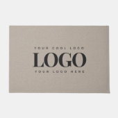 Minimalistisches benutzerdefiniertes Firmenlogo Kr Fußmatte (Vorderseite)