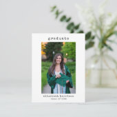 Minimalistisches benutzerdefiniertes Foto | Ankünd Einladung (Stehend Vorderseite)