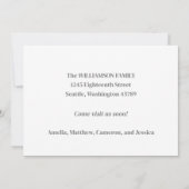 Minimalistisches benutzerdefiniertes Foto Wir habe Ankündigung (Rückseite)