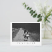 Minimalistisches benutzerdefiniertes Foto Wir habe Postkarte (Stehend Vorderseite)