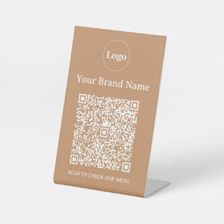Minimalistisches benutzerdefiniertes Geschäftslogo Sockelschild
