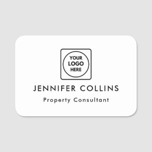 Minimalistisches benutzerdefiniertes Logo-Branding Namensschild