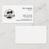 Minimalistisches, benutzerdefiniertes Logo Visitenkarte (Vorne/Hinten)