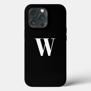 Minimalistisches benutzerdefiniertes Monogramm Anf iPhone 13 Pro Hülle