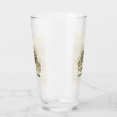 Minimalistisches, benutzerdefiniertes Monogramm-De Glas (Links)