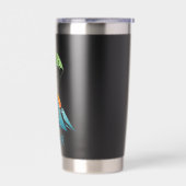 Minimalistisches Berg-Parachute-Logo Thermobecher (Links)