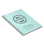 Minimalistisches beruflich-Branding-Logo Notizblock (Rechte Seite)