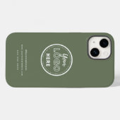 Minimalistisches beruflich-Branding-Logo-Seite Grü Case-Mate iPhone Hülle (Rückseite (Horizontal))