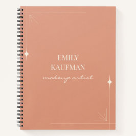 Minimalistisches Beruflich Makeup Artist Business Notizblock