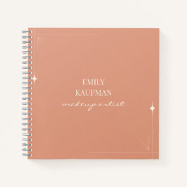 Minimalistisches Beruflich Makeup Artist Business Notizblock