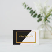 Minimalistisches Beruflich Schwarz und Weiß Treuekarte (Stehend Vorderseite)