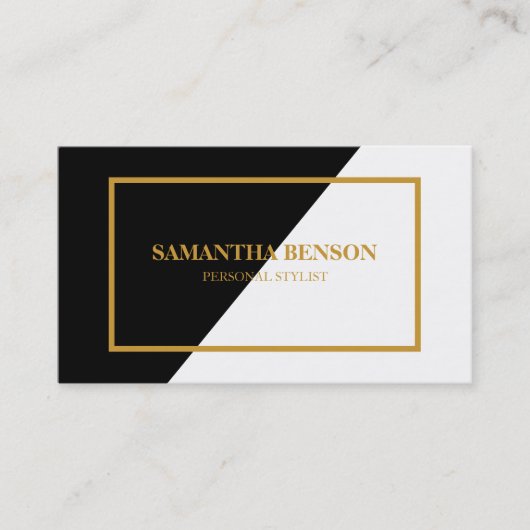 Minimalistisches Beruflich Schwarz und Weiß Treuekarte (Vorderseite)