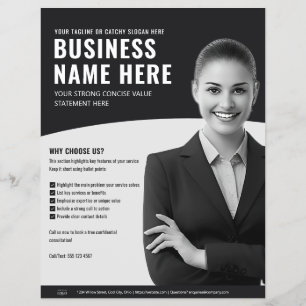 Minimalistisches Beruflich Service Business Market Flyer