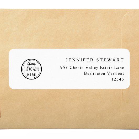 Minimalistisches berufliches Branding-Logo weiß