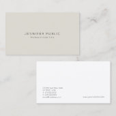 Minimalistisches Berufliches Elegantes Design Visitenkarte (Vorne/Hinten)